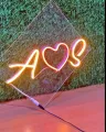 Customized NEON Sign plate - Name Plate - 4 Letters Alphabets